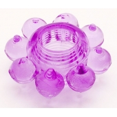 Мягкая фиолетовая гелевая насадка - Toyfa Basic - в Магнитогорске купить с доставкой