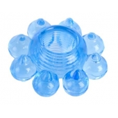 Голубая гелевая насадка-цветок - Toyfa Basic - в Магнитогорске купить с доставкой