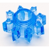 Голубая гелевая насадка-звезда - Toyfa Basic - в Магнитогорске купить с доставкой