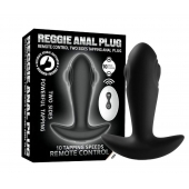 Черный массажер простаты с вибрацией, эффектом маятника и пультом ДУ - Secwell - в Магнитогорске купить с доставкой