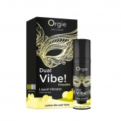 Съедобный жидкий вибратор Dual Vibe! со вкусом лимонного джина с тоником - 15 мл. - ORGIE - купить с доставкой в Магнитогорске