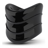 Черное эрекционное кольцо на мошонку Beef Ball Stretcher Snug X Long - Blush Novelties - в Магнитогорске купить с доставкой