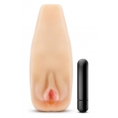Мастурбатор-вагина с вибрацией Soft   Wet Natasha Realistic Beige Masturbator - Blush Novelties - в Магнитогорске купить с доставкой