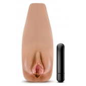 Маструбатор-вагина с вибрацией Soft   Wet Renata Realistic Tan Masturbator - Blush Novelties - в Магнитогорске купить с доставкой