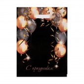 Пакет с вырубной ручкой и принтом в виде шариков (30х40 см) - Сима-Ленд - купить с доставкой в Магнитогорске