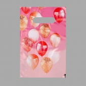 Пакет «Праздничные шары» с вырубной ручкой (20х30 см) - UPAK LAND - купить с доставкой в Магнитогорске