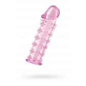 Розовая насадка на пенис с шипами - 12,5 см. - A-toys - в Магнитогорске купить с доставкой