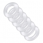 Комплект из 6 прозрачных эрекционных колец Ring Master Custom Ball Stretcher Kit - XR Brands - в Магнитогорске купить с доставкой