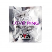 Прозрачное виброкольцо с двумя вибропульками - Toyfa Basic - в Магнитогорске купить с доставкой