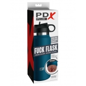Смуглый мастурбатор-вагина в синей колбе F*ck Flask - Pipedream - в Магнитогорске купить с доставкой