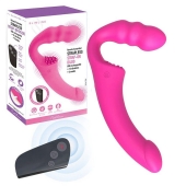 Розовый безремневой страпон Straples Strap-On Dildo - Erokay - купить с доставкой в Магнитогорске