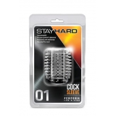 Прозрачная насадка с шипами STAY HARD COCK SLEEVE 01 CLEAR - Blush Novelties - в Магнитогорске купить с доставкой