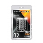 Прозрачная насадка на пенис с шишечками STAY HARD COCK SLEEVE 02 CLEAR - Blush Novelties - в Магнитогорске купить с доставкой