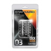 Прозрачная насадка с шипами и шишечками STAY HARD COCK SLEEVE 03 CLEAR - Blush Novelties - в Магнитогорске купить с доставкой