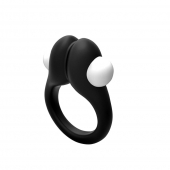 Черное эрекционное кольцо Zippy Vibrating Ring With Bullet - Adrien Lastic - в Магнитогорске купить с доставкой