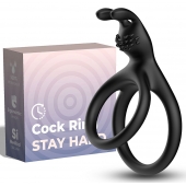 Черное эрекционное кольцо с подхватом мошонки - Boys of Toys - в Магнитогорске купить с доставкой