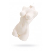 Белая интерьерная свеча в форме женского торса - 850 гр. - Pecado - купить с доставкой в Магнитогорске