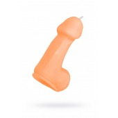 Оранжевая свеча в форме пениса - 47 гр. - Pecado - купить с доставкой в Магнитогорске