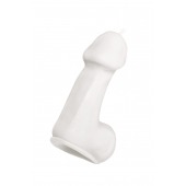 Белая свеча в форме пениса - 47 гр. - Pecado - купить с доставкой в Магнитогорске