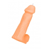 Оранжевая сувенирная свеча «Пенис» - Pecado - купить с доставкой в Магнитогорске