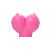 Розовая свеча «Сиськи» - 150 гр. - Pecado - купить с доставкой в Магнитогорске