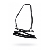 Черная кожаная портупея «Осанка» - Pecado - купить с доставкой в Магнитогорске