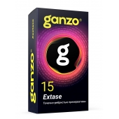 Презервативы анатомической формы с точечной и ребристой структурой Ganzo Extase - 15 шт. - Ganzo - купить с доставкой в Магнитогорске