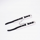 Бело-красные кожаные оковы - Crazy Handmade - купить с доставкой в Магнитогорске