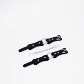 Черные кожаные наручники с кольцом - Crazy Handmade - купить с доставкой в Магнитогорске