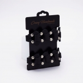 Черные кожаные оковы из звеньев - Crazy Handmade - купить с доставкой в Магнитогорске