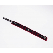 Черно-красный ошейник Sex - Crazy Handmade - купить с доставкой в Магнитогорске