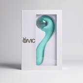 Бирюзовый вибромассажёр с деликатными токами - Youvic - купить с доставкой в Магнитогорске