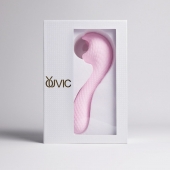 Розовый вибромассажёр с деликатными токами - Youvic - купить с доставкой в Магнитогорске