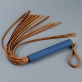 Плеть с джинсовой ручкой «Дикий Запад» - 60 см. - Sitabella - купить с доставкой в Магнитогорске