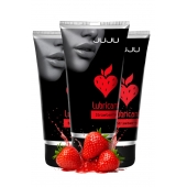 Набор из 3 съедобных лубрикантов JUJU со вкусом клубники - JuJu - купить с доставкой в Магнитогорске
