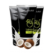 Набор из 3 съедобных лубрикантов JUJU со вкусом кокоса - JuJu - купить с доставкой в Магнитогорске