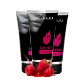 Набор из 3 съедобных лубрикантов JUJU со вкусом малины - JuJu - купить с доставкой в Магнитогорске