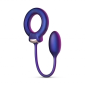Фиолетовое эрекционное виброкольцо с анальным шариком Eclipse - ONE DC B.V. - в Магнитогорске купить с доставкой