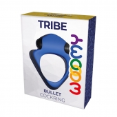 Синее эрекционное кольцо Wooomy Tribeс с вибрацией - Adrien Lastic - в Магнитогорске купить с доставкой