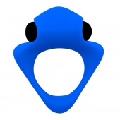 Синее эрекционное кольцо Wooomy Tribeс с вибрацией - Adrien Lastic - в Магнитогорске купить с доставкой