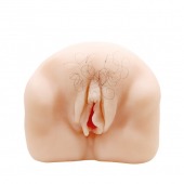 Телесный мастурбатор-вагина с оволосением и вибрацией - Baile - в Магнитогорске купить с доставкой