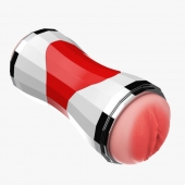 Двусторонний мастурбатор в колбе Power Grip Cup - вагина и ротик - Boys of Toys - в Магнитогорске купить с доставкой