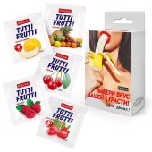 Набор из 5 саше съедобных смазок Tutti-Frutti - Биоритм - купить с доставкой в Магнитогорске