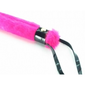 Нежная плеть с розовым мехом BDSM Light - 43 см. - БДСМ Арсенал - купить с доставкой в Магнитогорске