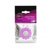 Лиловое эрекционное кольцо с 2 рядами стимулирующих шариков - Erowoman-Eroman - в Магнитогорске купить с доставкой