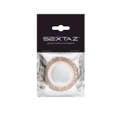 Эрекционное кольцо с бежевыми «ресничками» - Sextaz - в Магнитогорске купить с доставкой