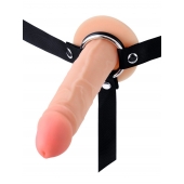 Мужской полый страпон на регулируемых ремнях - 18,5 см. - Sex Expert - купить с доставкой в Магнитогорске