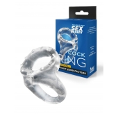 Прозрачное двойное эрекционное кольцо - Sex Expert - в Магнитогорске купить с доставкой