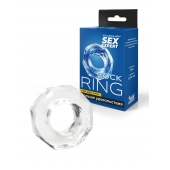 Прозрачное эрекционное кольцо в форме гайки - Sex Expert - в Магнитогорске купить с доставкой