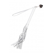 Белая кожаная плеть - 50 см. - Pecado - купить с доставкой в Магнитогорске